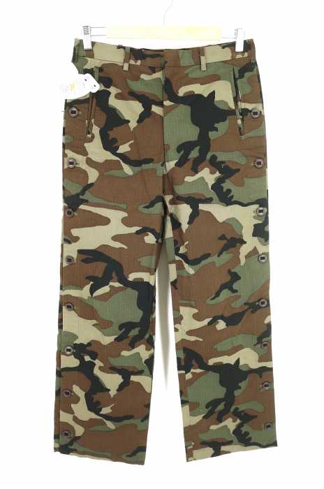 JOHN LAWRENCE SULLIVAN （ジョンローレンスサリバン） 17SS CAMOFULAGE SIDE BUTTON PANTS リップストップ地サイドボタンカモフラパンツ メンズ パンツ