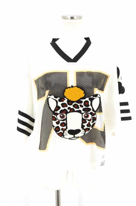 adidas × JEREMY SCOTT (アディダス × ジェレミー スコット) ワッペン付きメッシュゲームトップス レディース トップス