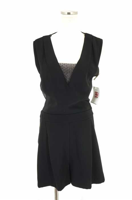 ZARA BASIC （ザラベーシック） レース切替えサロペット レディース オールインワン
