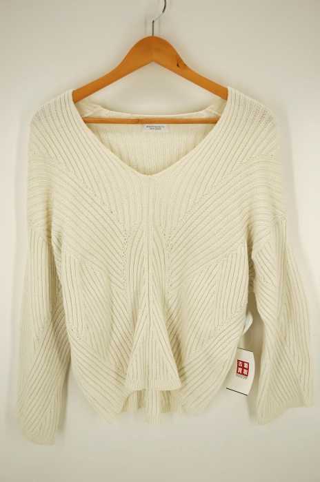 BEAUTY & YOUTH UNITED ARROWS（ビューティーアンドユースユナイテッドアローズ） 5G コットンダイア柄Vネック8分袖ニット レディース トップス