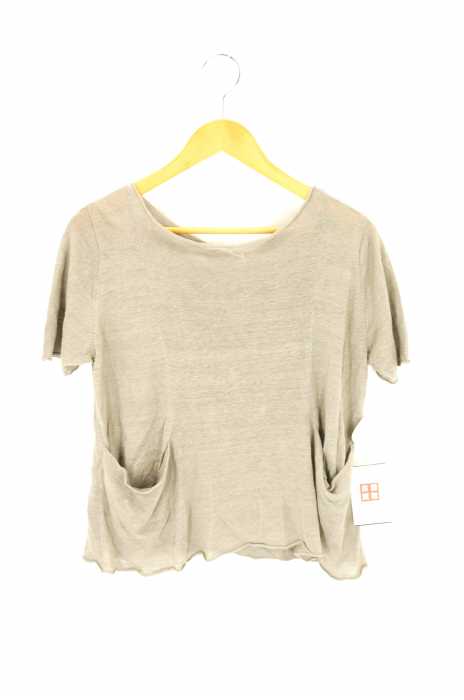 evam eva（エヴァムエヴァ） リネンクルーネックトップス レディース トップス
