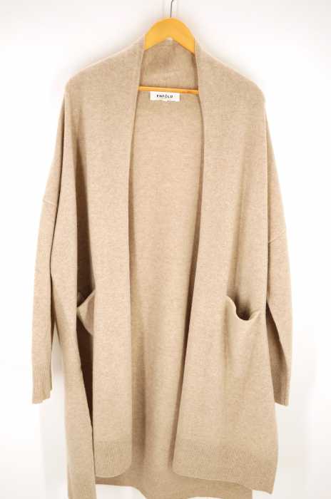 ENFOLD (エンフォルド) Wool Cashmere スリットカーディガン レディース トップス