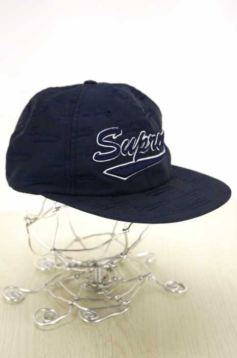 Supreme (シュプリーム) ロゴ柄 6パネル メンズ 帽子