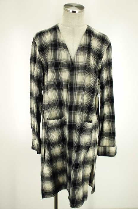 ATTACHMENT （アタッチメント） 15AW　超長綿ネルチェックローブコート メンズ トップス