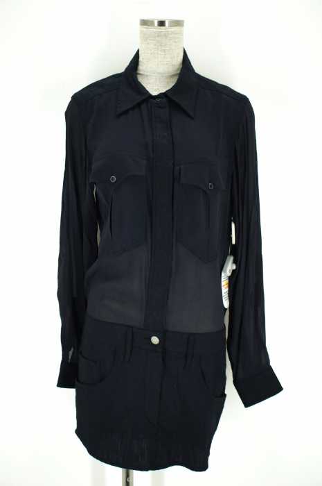 ISABEL MARANT （イザベルマラン） シースルー切替シャツワンピース レディース ワンピース