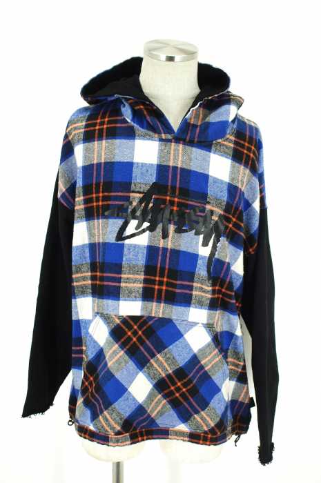 STUSSY （ステューシー） チェック柄プルオーバー メンズ トップス
