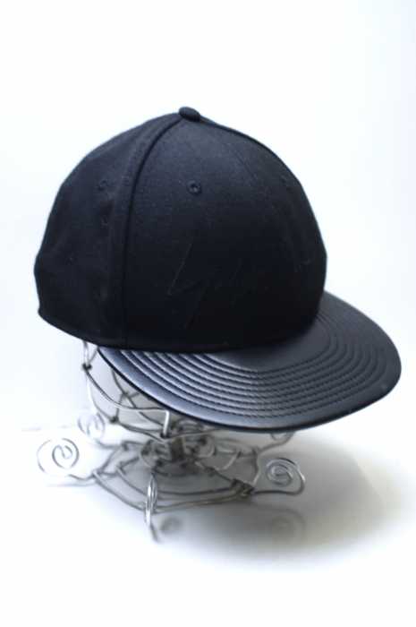 YOHJI YAMAMOTO POUR HOMME × NEW ERA () レザー切替キャップ メンズ 帽子