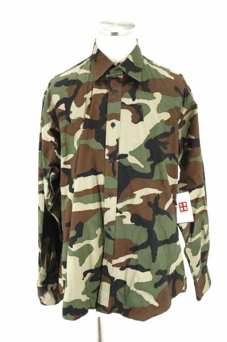 JOHN LAWRENCE SULLIVAN （ジョンローレンスサリバン） 17SS カモフラオーバーサイズシャツ メンズ トップス