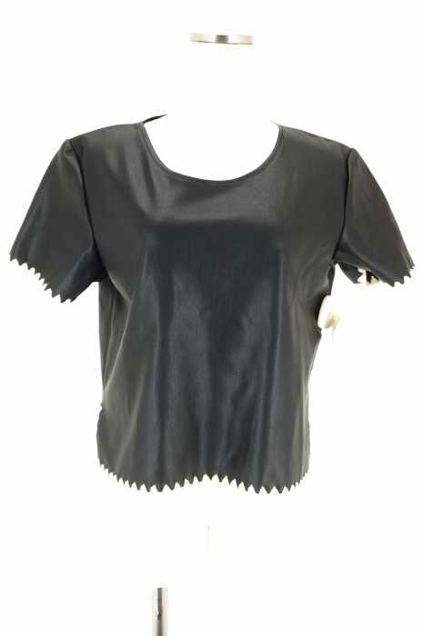 ZARA KNIT（ザラニット） フェイクレザープルオーバートップス レディース トップス
