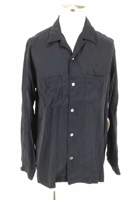 UNUSED （アンユーズド） SILKY OPEN-NECKED SHIRT シルク混オープンカラーシャツ メンズ トップス