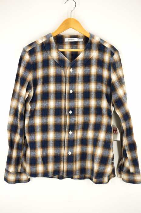 nonnative（ノンネイティブ） HANDYMAN SHIRT COTTON TWILL OMBRE PLAID ノーカラーチェックシャツ メンズ トップス