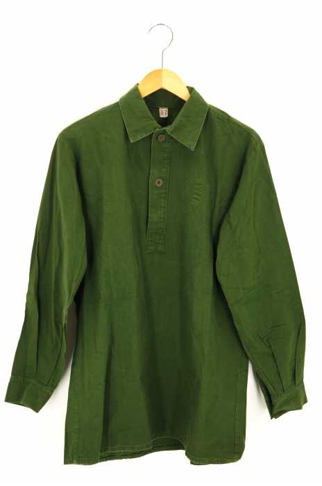 USED古着  （ユーズドフルギ） ミリタリー プルオーバーセミロングシャツ メンズ トップス