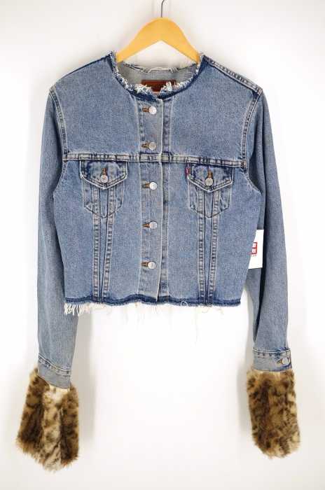 Levi’s×OPENING CEREMONY（リーバイスオープニングセレモニー） ファー付きリメイクデニムジャケット メンズ アウター