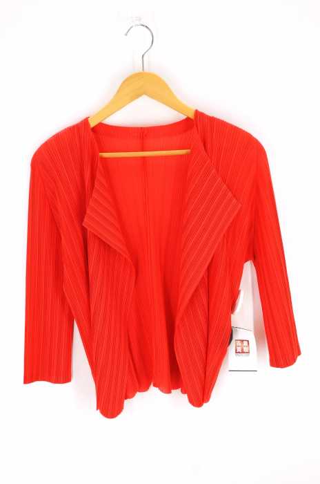 PLEATS PLEASE ISSEY MIYAKE（プリーツプリーズイッセイミヤケ） プリーツ加工カーディガン レディース トップス