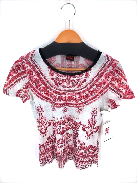 Jean Paul GAULTIER（ジャンポールゴルチエ） チュール襟総柄Tシャツ レディース トップス