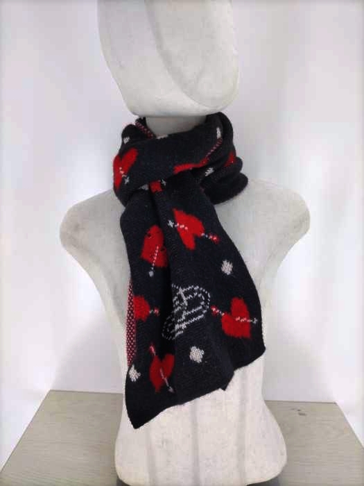 Vivienne Westwood(ヴィヴィアンウエストウッド) オーブ刺繍 ハート柄 マフラー レディース ファッション雑貨