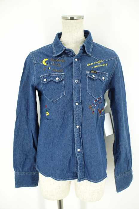 w closet WEARS INC. (ダブルクローゼットウェアーズインク) 刺繍デニムウエスタンシャツ レディース アウター
