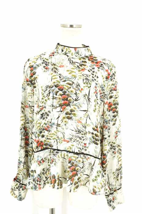 ZARA BASIC (ザラベーシック) 総柄シフォントップス レディース トップス