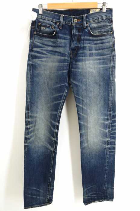 G-STAR RAW （ジースターロー） 3301 STRAIGHT ユーズド加工ストレートデニムパンツ メンズ パンツ