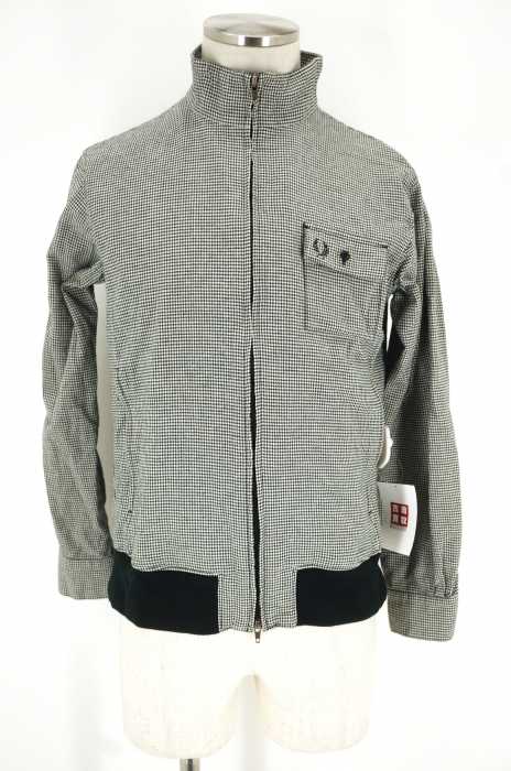 FRED PERRY (フレッドペリー) ハウンドトゥースジップアップブルゾン メンズ アウター