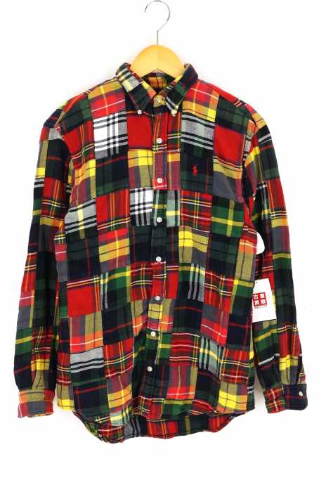 RALPH LAUREN（ラルフローレン） クレイジーパターン　パッチワーク　ボタンダウン メンズ トップス