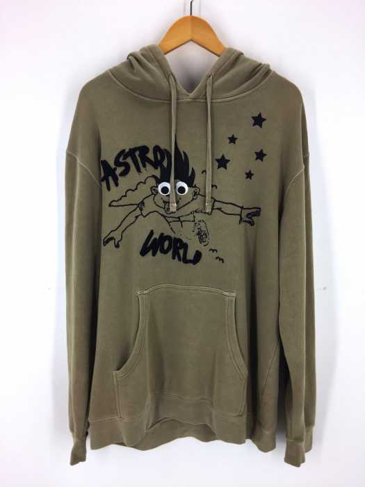 Travis Scott(トラヴィススコット) astroworld look mom i can fly hoodie タン メンズ トップス