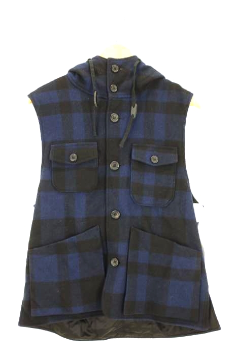 【WOOLRICH / ウールリッチ】80's ハンティング ウール ベスト WOOLRICH ウールリッチ オンブレチェックベスト 80s USA製