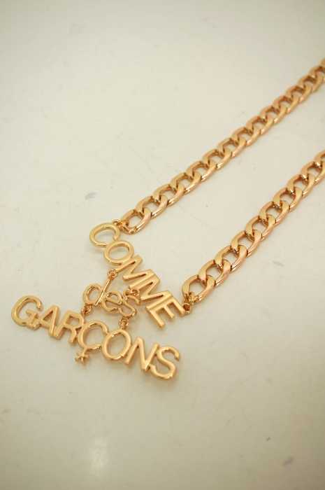 COMME des GARCONS （コムデギャルソン） AD2015 UNOノベルティロゴチェーンネックレス ブロンズ メンズ アクセサリー