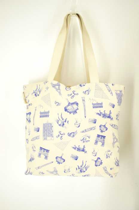 MAISON KITSUNE メゾンキツネ (メゾンキツネ) 総柄トートバッグ メンズ バッグ