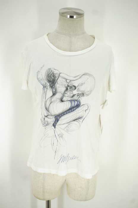 Alexander McQueen （アレキサンダーマックイーン） スカルプリントTシャツ メンズ トップス
