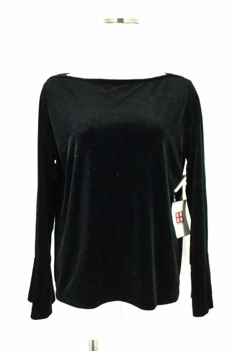 UNITED ARROWS green label relaxing (ユナイテッドアローズグリーンレーベルリラクシング) KC ベロア フレアスリーブPOカットソー レディース トップス