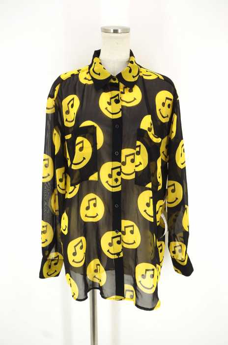 JOYRICH （ジョイリッチ） 音符スマイル総柄シャツ レディース トップス