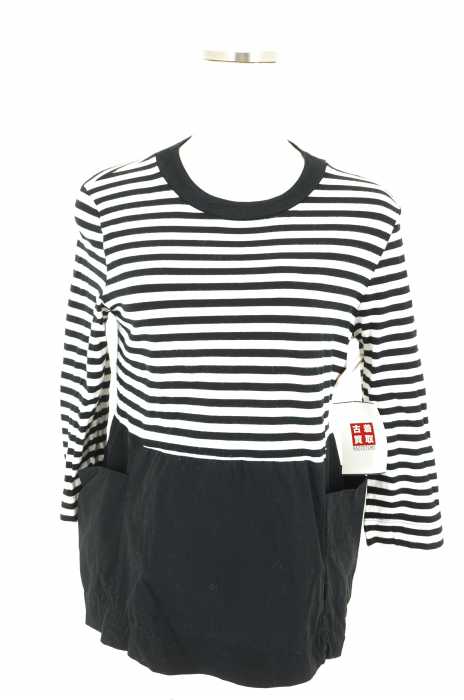 ZARA TRF （ザラティーアールエフ） ポケット切替ボーダーTシャツ レディース トップス