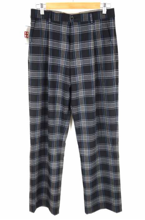 ZARA MAN (ザラマン) チェック柄ワイドパンツ メンズ パンツ