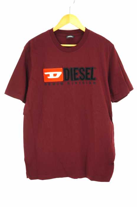 DIESEL （ディーゼル） JUST-DIVISION ロゴ刺繍Tシャツ メンズ トップス