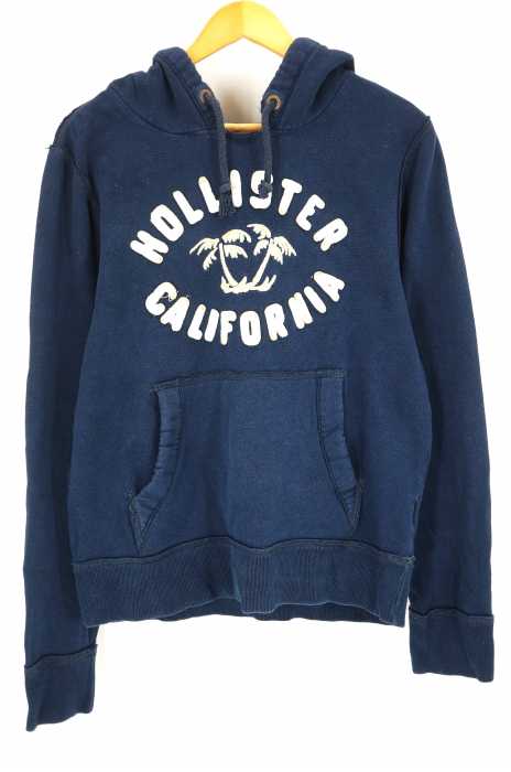 hollister（ホリスター） ロゴ刺繍プルオーバーパーカー メンズ トップス