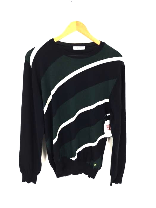 Valentino(ヴァレンティノ) クルーネックボーダーニット メンズ トップス