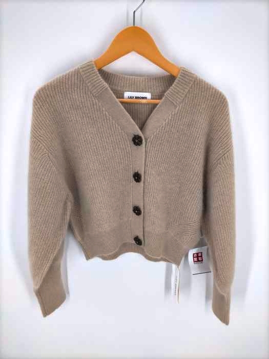 Lily Brown（リリーブラウン） 21AW ラクーン混ニットカーディガン レディース トップス