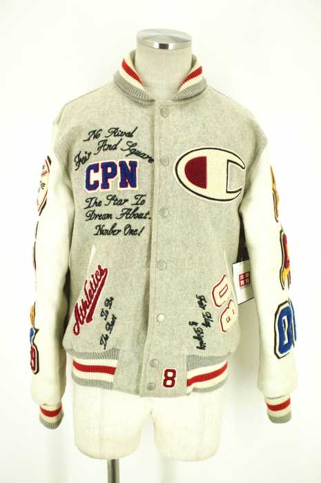 Champion (チャンピオン) プレミアム レザー切替 メンズ アウター