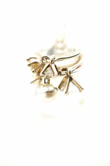 e.m. （イーエム） SILVER　パール　ジルコニア　3連 レディース アクセサリー