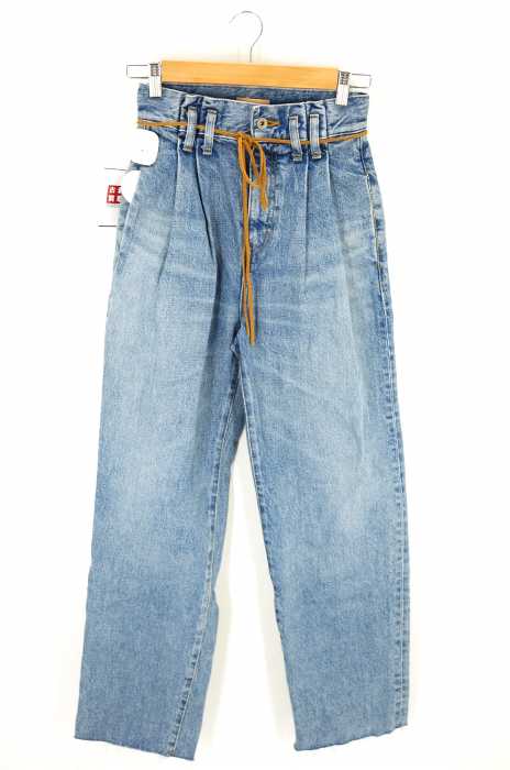TODAYFUL （トゥデイフル） PHILs Denim  タック＆スウェードベルトデニムパンツ レディース パンツ