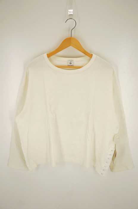 6（ROKU） BEAUTY＆YOUTH UNITED ARROWS（ロクビューティーアンドユースユナイテッドアローズ） HOOKTAPE COTTON PULLOVER フックテープコットンプルオーバー レディース トップス