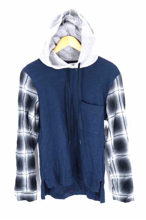 SUNSEA （サンシー） ドッキングシャツカットソーパーカー メンズ トップス