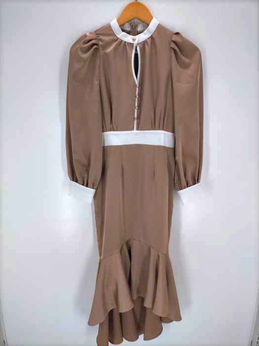 eve46（エヴェフォーティシックス） 21AW Piping Mermaid Satin Dress レディース ワンピース