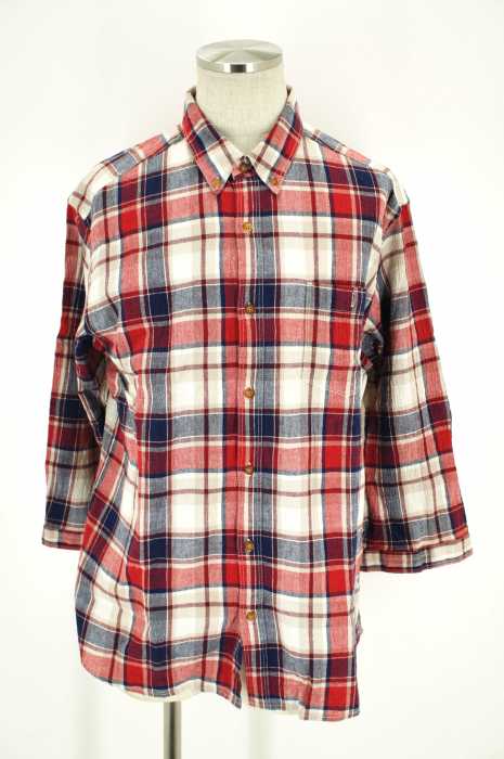 Eddie Bauer (エディーバウアー) シアサッカーチェックシャツ メンズ トップス