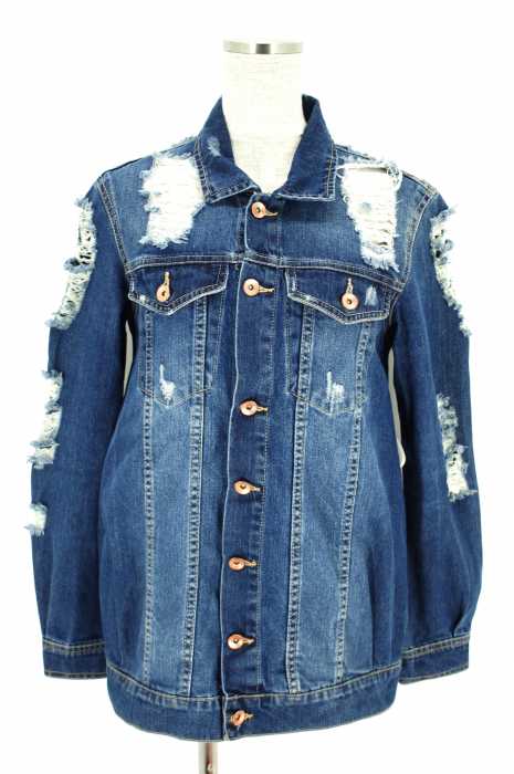ZARA （ザラ） クラッシュデニムジャケット レディース アウター