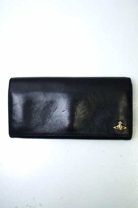 Vivienne Westwood （ヴィヴィアンウエストウッド） 2つ折りレザー長財布 ウォレット レディース ファッション雑貨