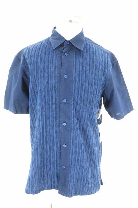 ISSEY MIYAKE MEN (イッセイミヤケメン) フロントストライプステッチ半袖シャツ メンズ トップス