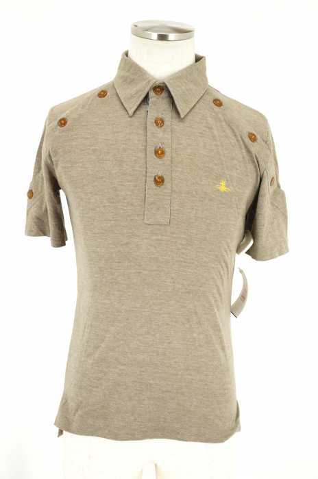 Vivienne Westwood MAN （ヴィヴィアンウエストウッドマン） 袖側章デザインコットンポロシャツ メンズ トップス