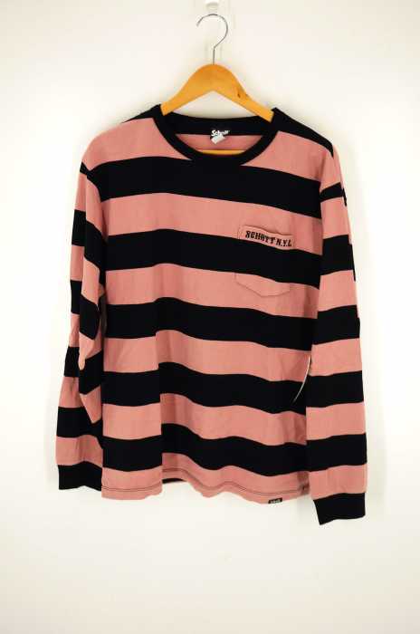 Schott （ショット） ボーダーロングTシャツ メンズ トップス